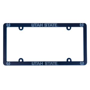 Utah State, License Plate Frame, U-State, Navy, Gray